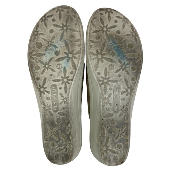 Fly Flot Italy Women's Anatomic Anti-Shock Sandal  Size 8  Comfort Wedge Slides - Picture 8 of 11